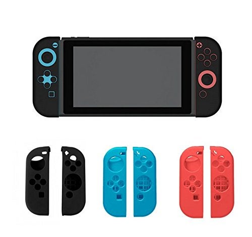 Ambertown Silicone Protective Skin Soft Shell Case Cover for Switch Controller Skin Clear-White - Image 5