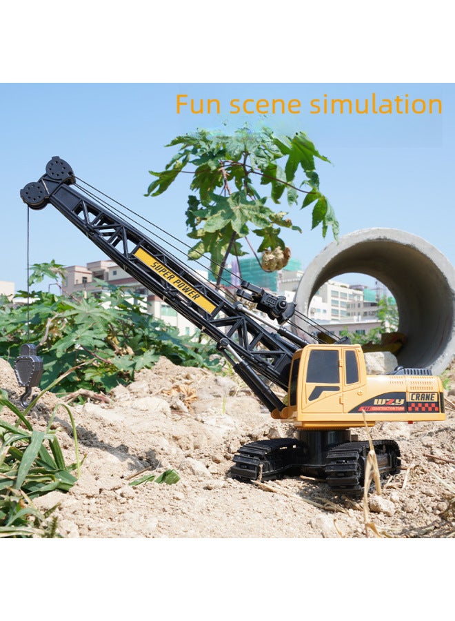 Large Alloy Remote Control Excavator Toy Car For Boys Children's Engineering Vehicle Wireless Digger Truck Playset-Color:Dual Remote Control 12 Channel + Spray + Watch 】-Proportion:3 Sets Of Recharg - Image 5