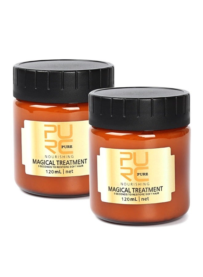 GES PURC Conditioner, Firstfly Advanced Molecular Keratin Magical Hair Treatment Mask Professtional Hair Conditioner, 5 Seconds Repairs Damage Hair Root Hair Tonic Keratin Hair & Scalp Treatment (120ML) - Image 1