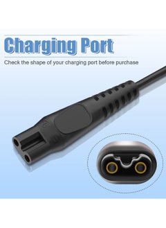 SANMUGEED 15V Shaver Charger for Philips HQ8505 USB Cable Replacement Charging Cord Electric Beard Trimmer Razor Power Lead Compatible with Philips Norelco 3000 5000 7000 9000 Series One  QP6520 QP6510  - Image 3