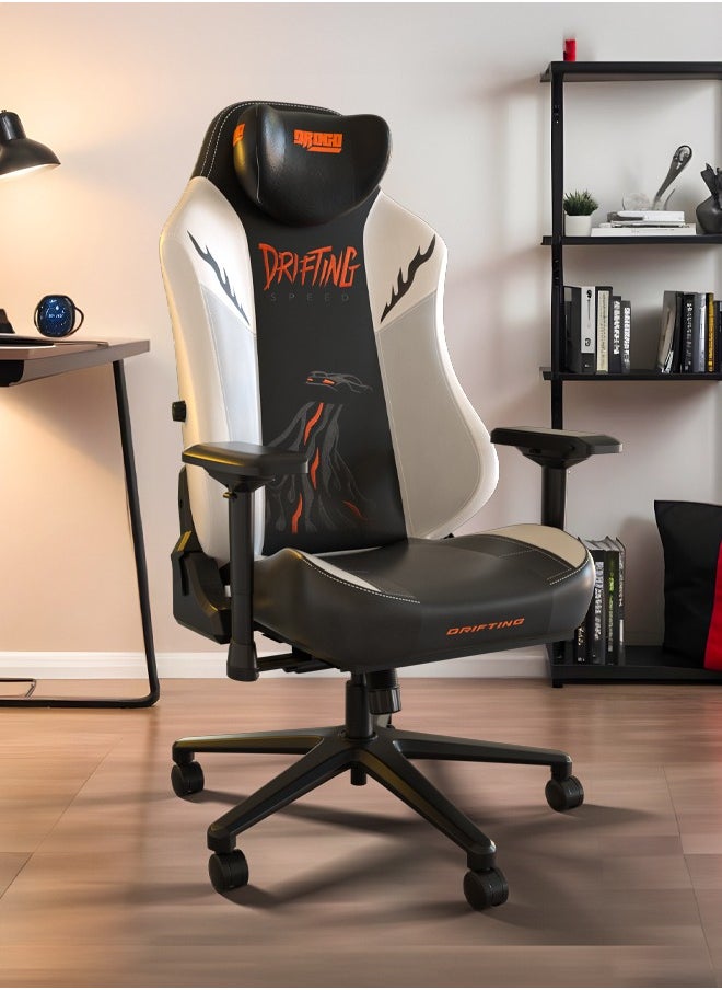 DROGO - Drift Ergonomic Gaming Chair Computer Chair with Premium Leatherette, 4D Armrest, Recline Video Game Chair Home Office Chair with Magnetic Memory Foam Headrest Pillow & 2D Integrated Lumbar Support - Image 1