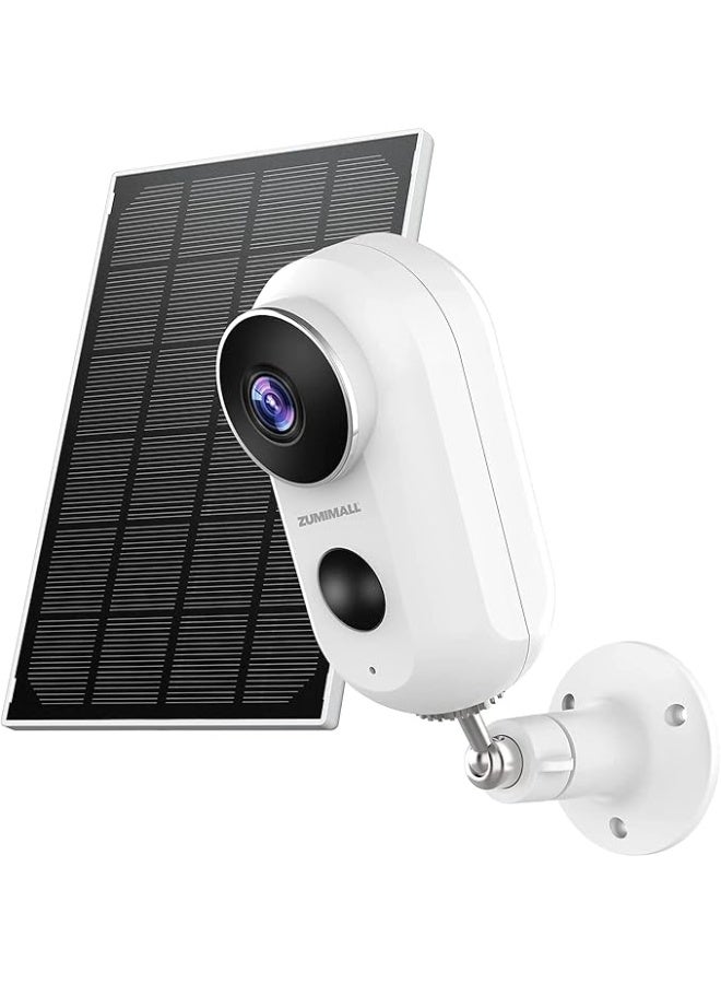 ZUMIMALL 2K Solar Camera Security Outdoor, Solar Powered Battery Operated Wireless FHD Outside Surveillance Camera for Home Security, Night Vision, PIR Motion Detection, IP66 Waterproof, 2.4G WiFi - Image 4