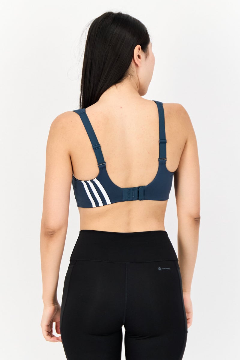 Adidas Women Brand Logo Padded Sports Bra, Teal Green - Image 4