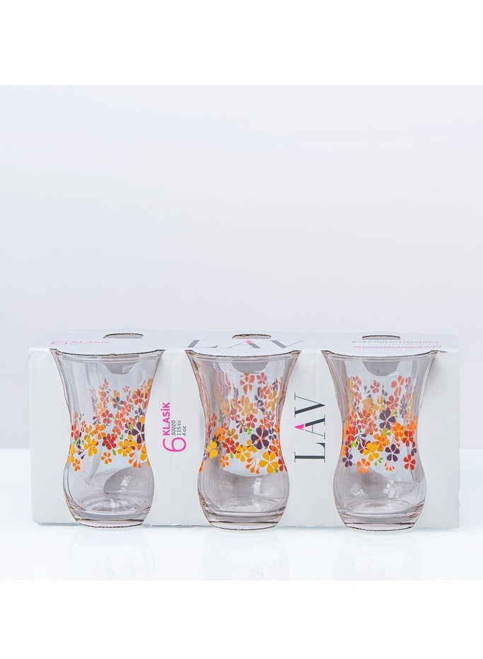Reko Turkish Tea Glasses 4 Oz Turkish Tea Cups - Turkish Glass Tea Set For Six - Tea Cup Glass - Clear Glass Tea Cups - Image 3