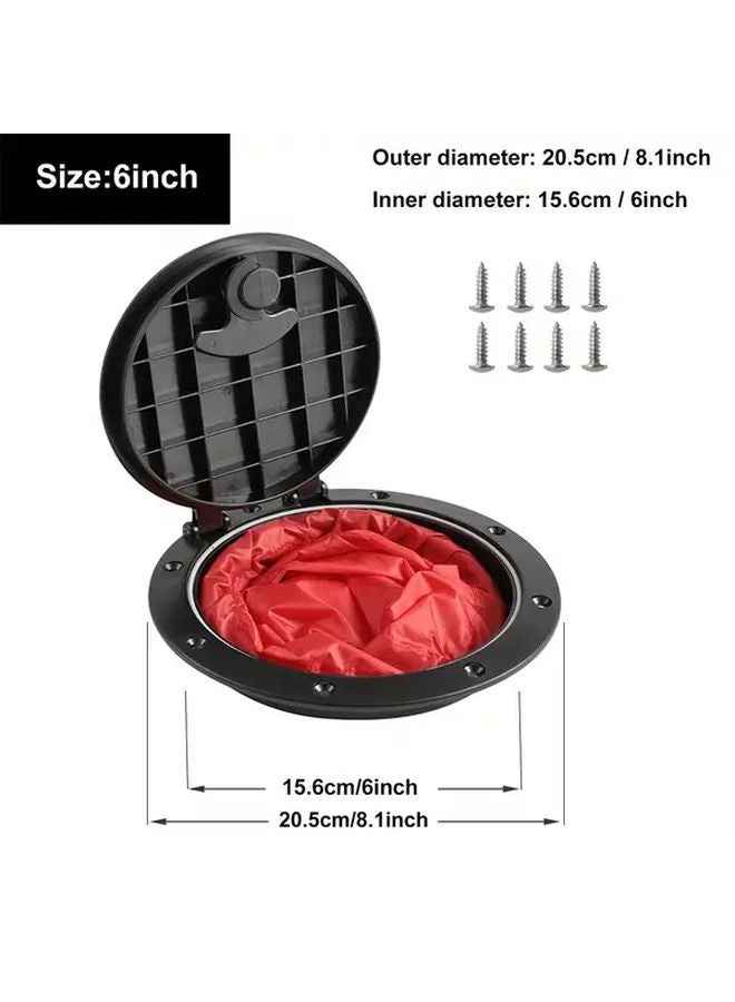 6 بوصة غطاء فتحة سطح الكاياك المضاد للماء، حماية متينة ومحكمة للمعدات - Image 4