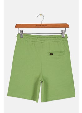LEE Kids Boy Drawstring Brand Logo Shorts, Green  - Image 2