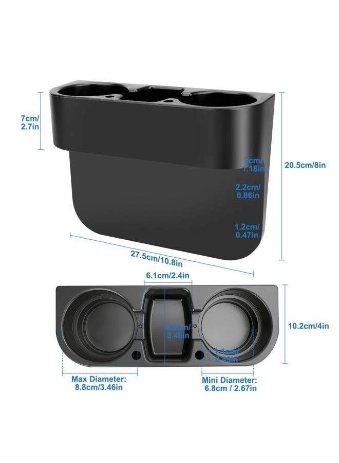 EEEKit Car Cup Holder, Car Seat Seam Wedge Cup Holder, Cell Phone Holder, Food Drink Bottle Mount Stand, Storage Organizer Multifunction Glove Box Car Accessories - Image 2