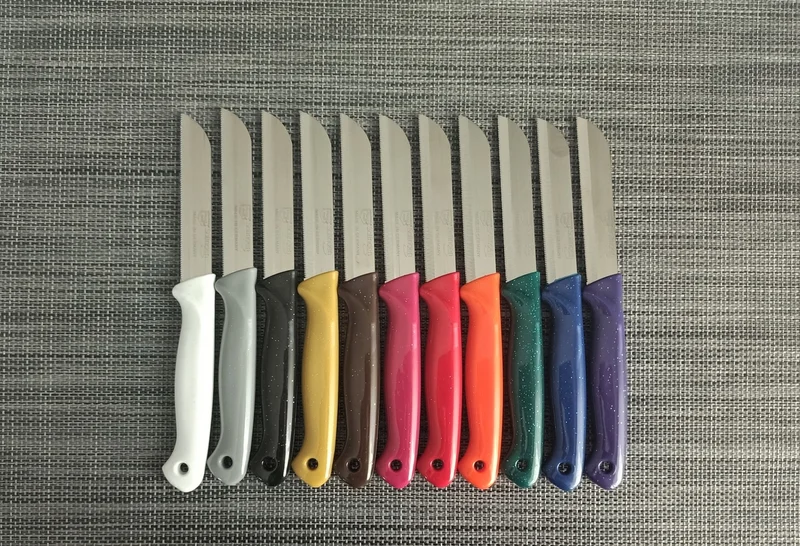 solingen Fruit Knife 12 Pcs Silvery Red