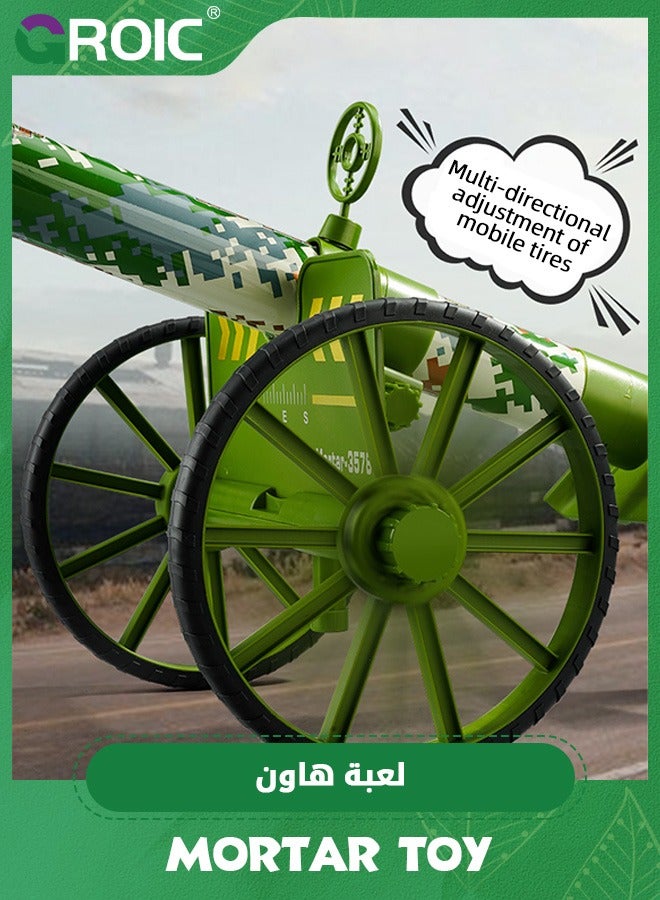جرويك لعبة هاون للأطفال، لعبة هاوتزر، ألعاب هاون مقلدة مع مؤثرات صوتية ورصاص إيفا، ألعاب إطلاق للأطفال، لعبة ناسف للأطفال - Image 4
