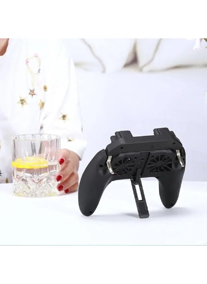 Generic - Quality Valley Mobile Game Controller, 2nd Generation Pubg Mobile Controller with Dual Cooling Fans, Gaming Phone Triggers, Game Handle, Gamepad, Shooting and Aiming Keys for 4.7-6.5 Inch Phones - Image 1