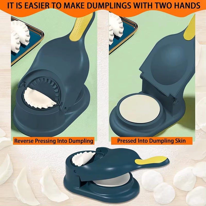 KhuHap KhuHap MultiPurpose Dumpling Press Momo Maker Gujiya Kachori Modak Samosa Maker Puri Press Thukpa Ravioli Dimsums Poori Presser Christmas Diwali Ramadan Multicolor  - Image 3
