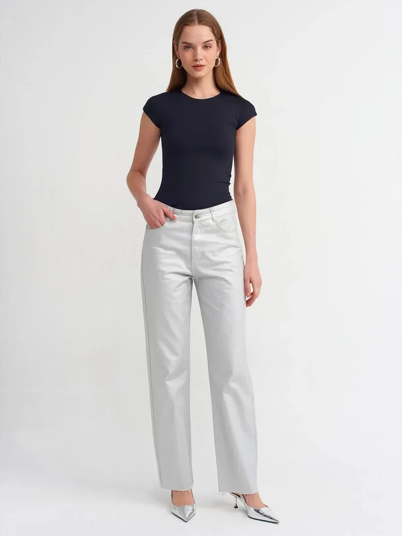 ديلفين DILVIN Women's Slim Fit Crew Neck T-Shirt