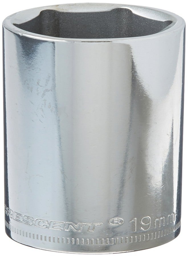 Crescent 3/8" Drive 6 Point Deep Metric Socket 19mm - CDDS49N - Image 1