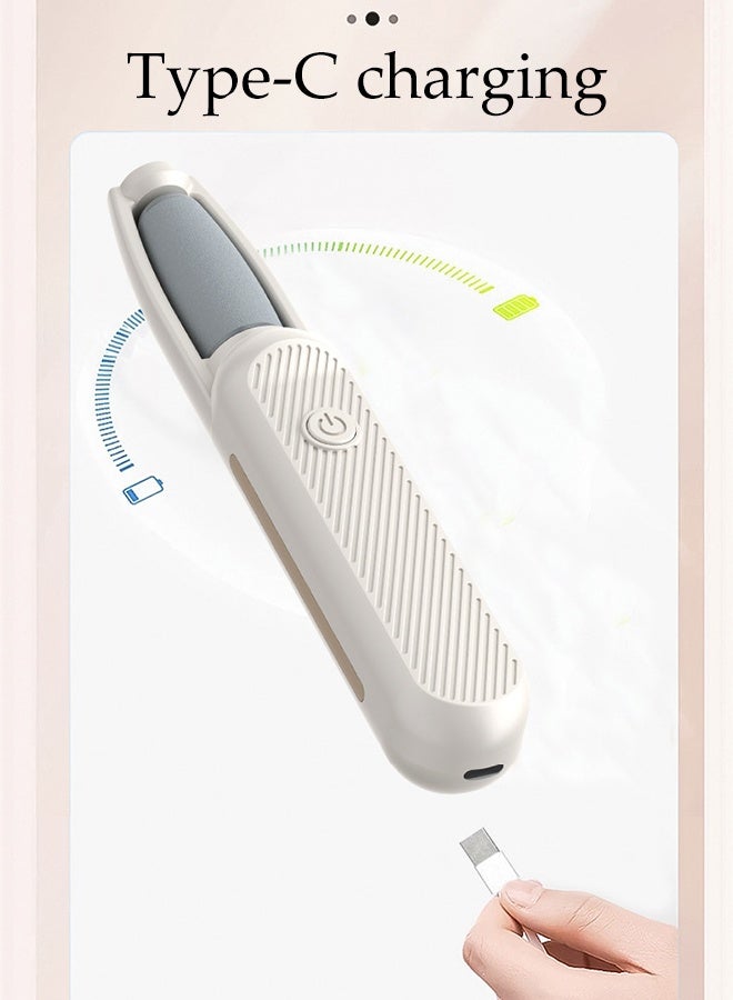 DUNISO Electric Foot File Hard Skin Remover Rechargeable Electric Callus Remover Tool Professional Callus Remover Foot Care Utensil Waterproof Scrubber Dead Skin Removal Tool for Hard Cracked Dry Dead Skin， Feet Care - Image 3