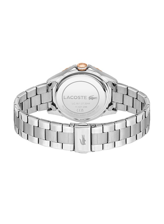 LACOSTE Women's Analog Round Shape Stainless Steel Wrist Watch 2001370 - 36 Mm  - Image 3