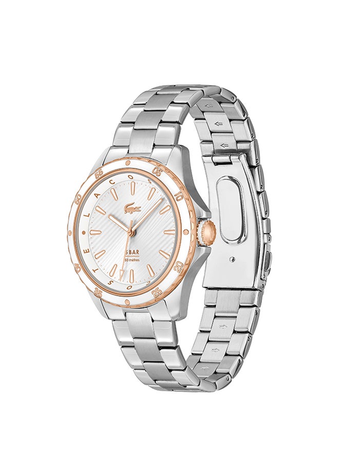 LACOSTE Women's Analog Round Shape Stainless Steel Wrist Watch 2001370 - 36 Mm  - Image 2