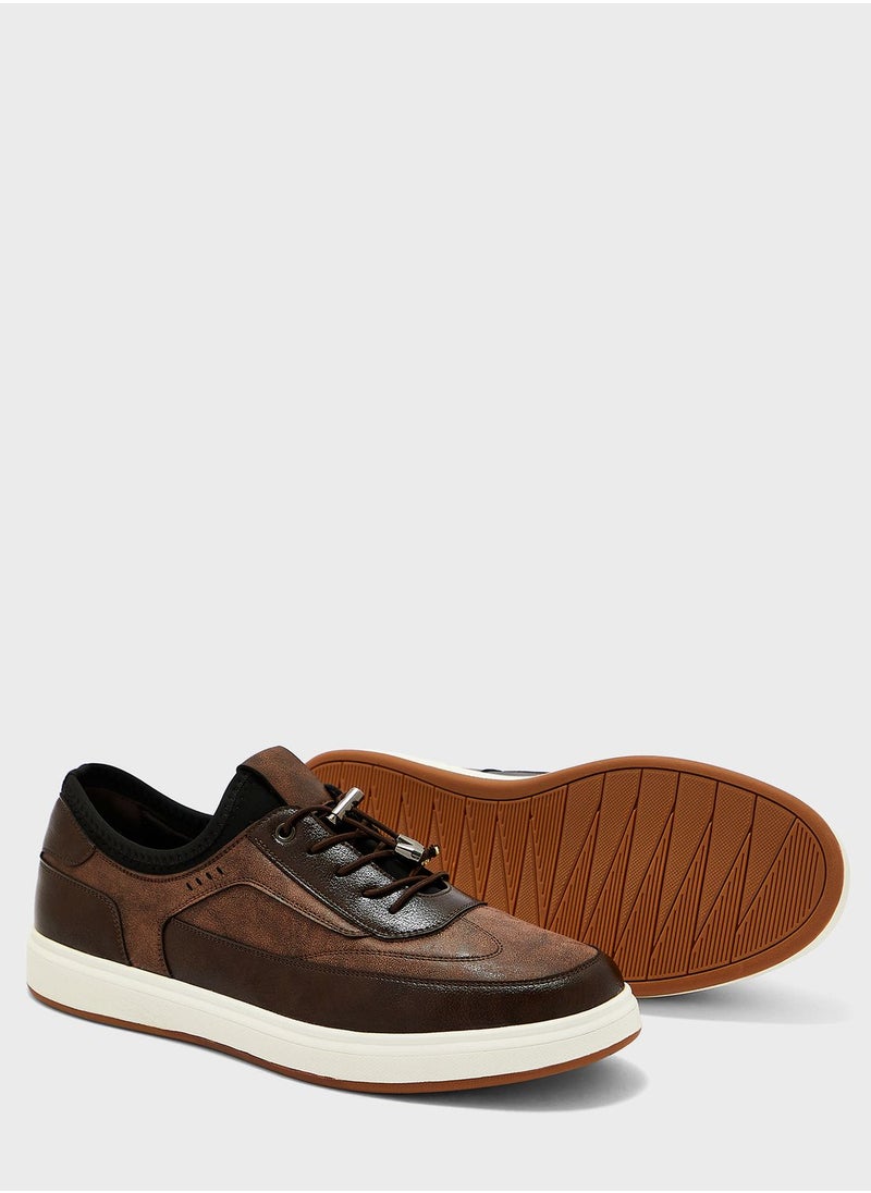 Seventy Five - Dummy Lace Knit Slip Ons - Image 1