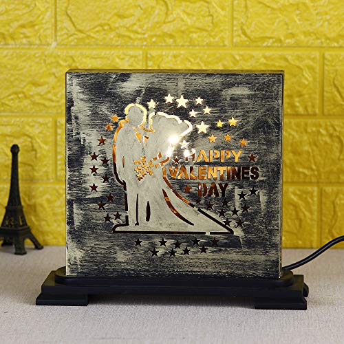 Webelkart Premium Happy Valentines Day Love Heart Table Night Lamp for Valentines Day Gift Suitable for Girlfriend, Boyfriend, Wife, Husband, Anniversary, Birthday and Home Décor - Image 1