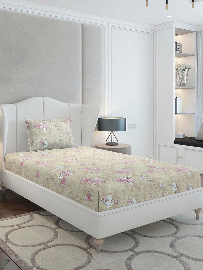 Monte Carlo Multi Printed Single 104 TC 1 Bedsheet with 1 Pillow Cover 6 - Image 4