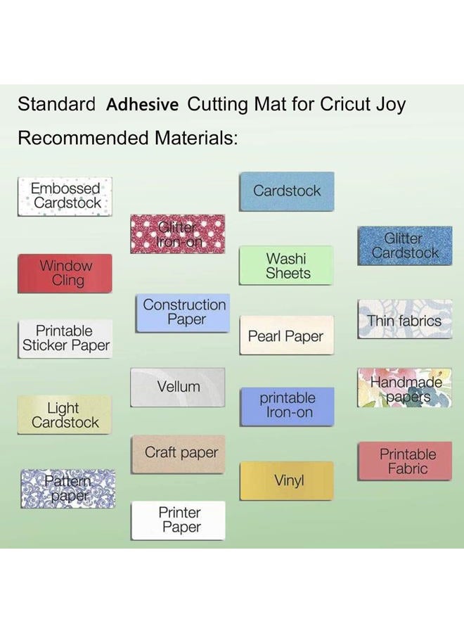 Ecraft Cutting Mat for Cricut Joy - 6 Packs Cutting Mats 4.5X6.5Inch & 4.5X12Inch (Standard & Light) Variety Adhesive Sticky Quilting Joy Mats Replacement Accessories - Image 3