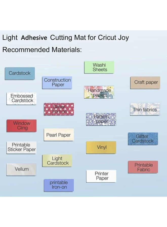 Ecraft Cutting Mat for Cricut Joy - 6 Packs Cutting Mats 4.5X6.5Inch & 4.5X12Inch (Standard & Light) Variety Adhesive Sticky Quilting Joy Mats Replacement Accessories - Image 4