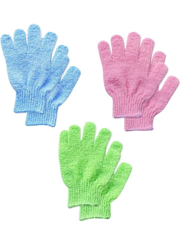Shower Gloves Bath Body Exfoliator Mitts Scrubs Away Ingrown Hair Dead Skin Cell Remover Loofah Spa Massage Exfoliating Gloves 1PC may vary color - Image 1