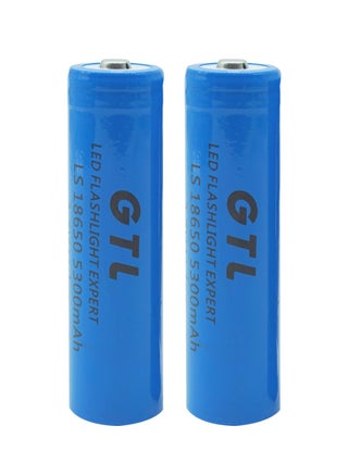2PCS 3.7V Rechargeable 18650 Battery 5300mAh on Top Battery Used for Led Flashlight and Headlamp - pzsku/ZBFDB1E0895C0D781D37DZ/45/_/1739307763/8d29af3f-1784-4942-868a-6621eb39deaf