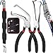 SBGGRLPcs Automotive Electrical Connector Pliers and Terminal Pin Removal Tool Set379603798013120 Electric Wire Plug Disconnect for Car Push Tab Style Plugs Separator - Image 2