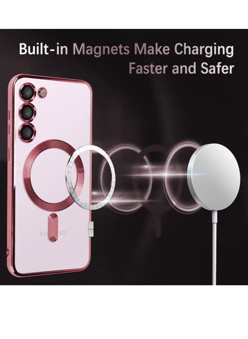 IAF Magnetic Clear Case for SamsMagnetic Clear Case for Samsung Galaxy S23 Plus with Camera Lens Protector Magsafe Compatible Electroplated Soft TPU Shockproof Anti-Scratch Phone Caseung Galaxy S23 with C  - Image 2