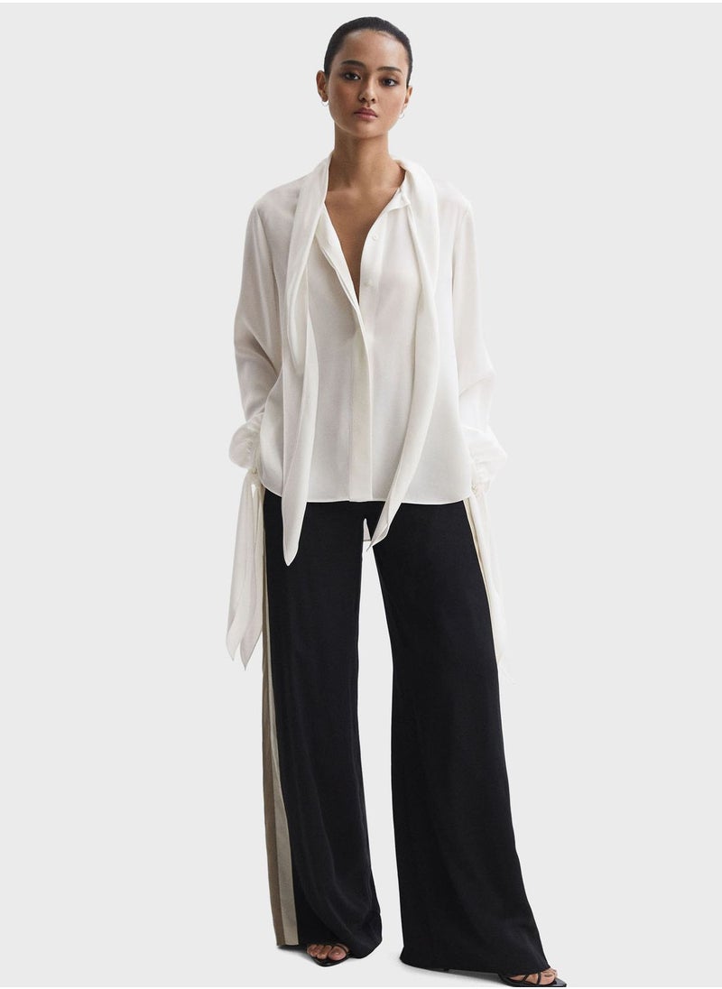 REISS Tie Detail Top  - Image 4