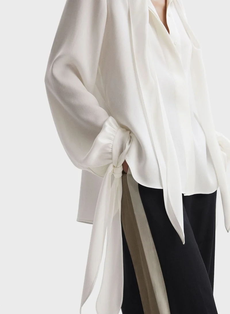 REISS  Tie Detail Top for Women | Best Price UAE