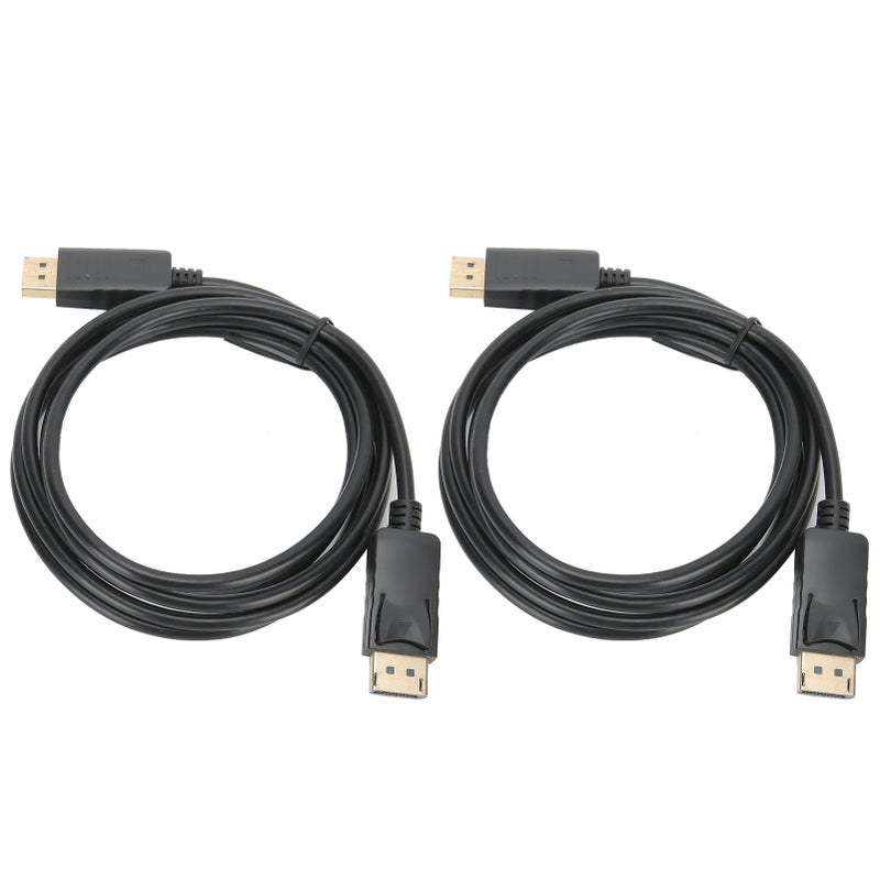 2Pcs DisplayPort Connecting Line DP to DP Cable 1.8M DP Male to Male Adapter Cable - Image 1