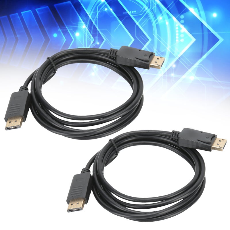 2Pcs DisplayPort Connecting Line DP to DP Cable 1.8M DP Male to Male Adapter Cable - Image 3