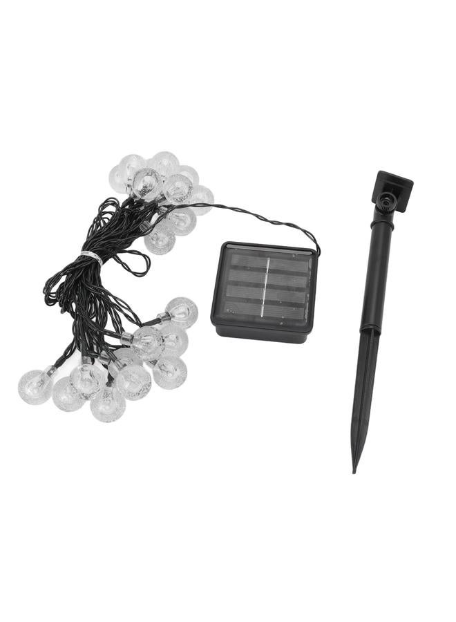 xozgdovg Solar String Lights 20 LED IP65 Waterproof 2 Modes Decorative Outdoor Ball Lamp String for Camping Party 16.4ft Colorful Light  - Image 1