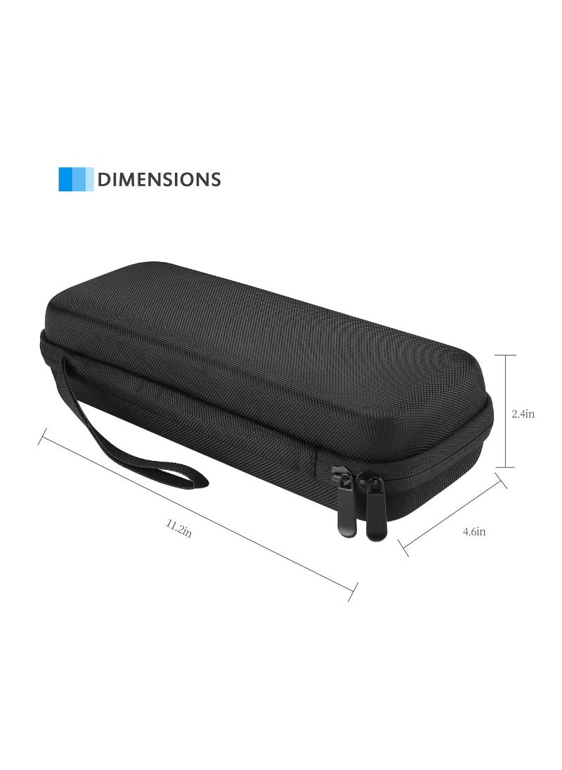 Procases - Stethoscope Hard Carrying Case, Shockproof Travel Storage Bag for Littmann/Omron/ADC/Dixie EMS Stethoscope, with Extra Mesh Pockets for Small Accessories [Device NOT Included] -Black - Image 1