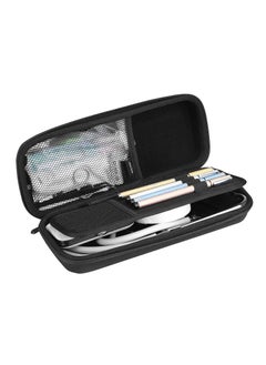 Stethoscope Hard Carrying Case, Shockproof Travel Storage Bag for Littmann/Omron/ADC/Dixie EMS Stethoscope, with Extra Mesh Pockets for Small Accessories [Device NOT Included] -Black