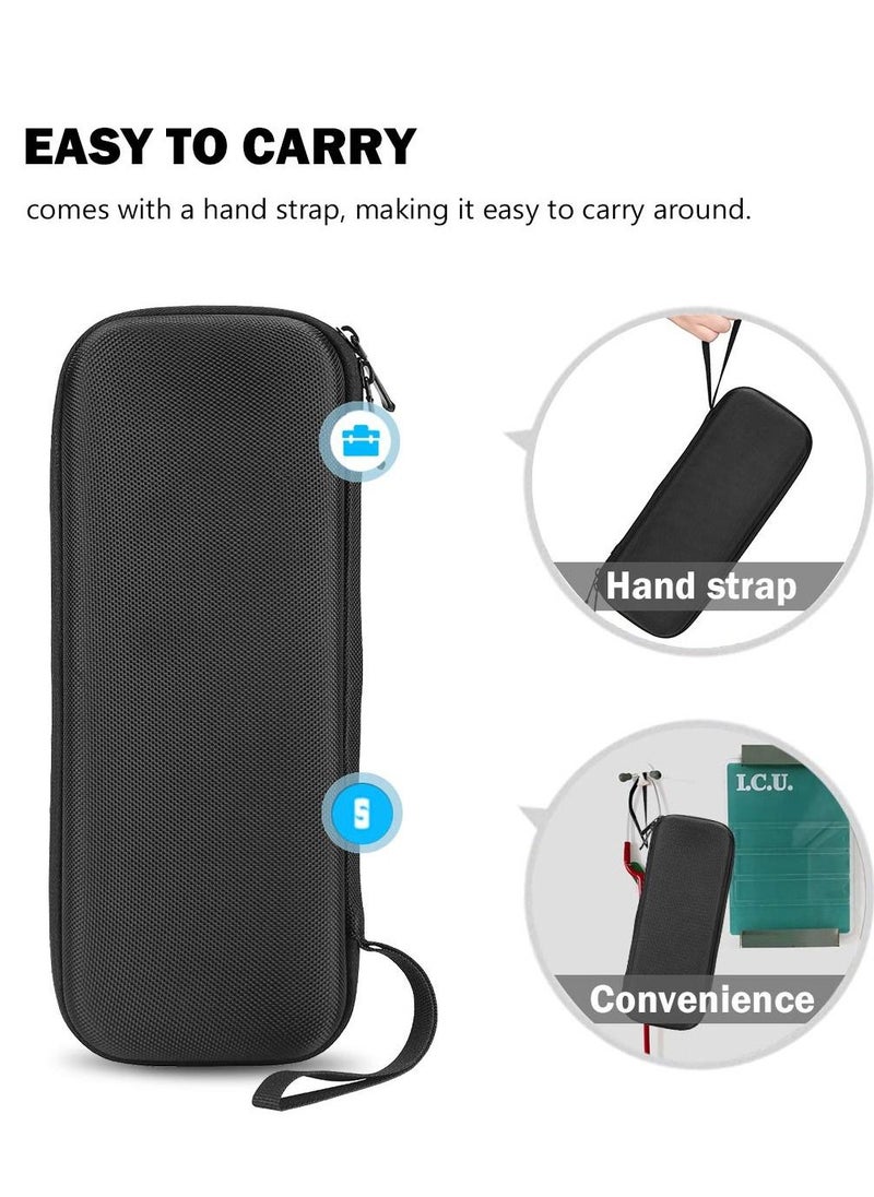 Procases - Stethoscope Hard Carrying Case, Shockproof Travel Storage Bag for Littmann/Omron/ADC/Dixie EMS Stethoscope, with Extra Mesh Pockets for Small Accessories [Device NOT Included] -Black - Image 1