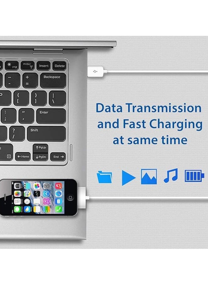 إيروريكس كابل بيانات USB للمزامنة والشحن لأجهزة iPhone 4/4S/3G/3GS، وiPad 1/2/3/iPod، وسلك شاحن كابلات 30 دبوس - (1 متر أبيض)  - Image 3