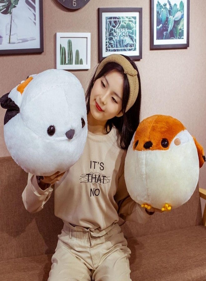TONGMAN Sparrow Plush Animal, Cute Bird Plush Character, Soft and Fluffy Cushion, Toy Pillow, Home Decoration, Birthday Gift, Valentine's Day, Christmas (40cm/15.7inch) Yellow + White - Image 4
