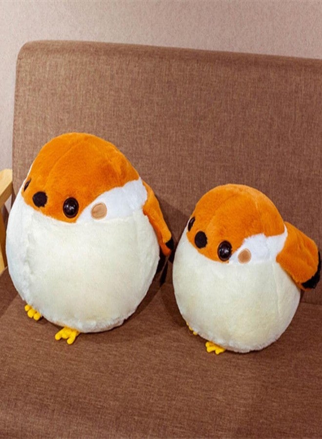 TONGMAN Sparrow Plush Animal, Cute Bird Plush Character, Soft and Fluffy Cushion, Toy Pillow, Home Decoration, Birthday Gift, Valentine's Day, Christmas (40cm/15.7inch) Yellow + White - Image 2