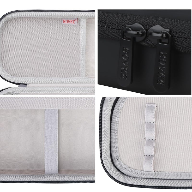 BOVKE Carrying Stethoscope Case for 3M Littmann Classic III Monitoring/Lightweight II S.E/Cardiology IV Diagnostic/MDF Acoustica Stethoscopes, Extra Pocket for Doctor & Nurse Accessories, Black - Image 4