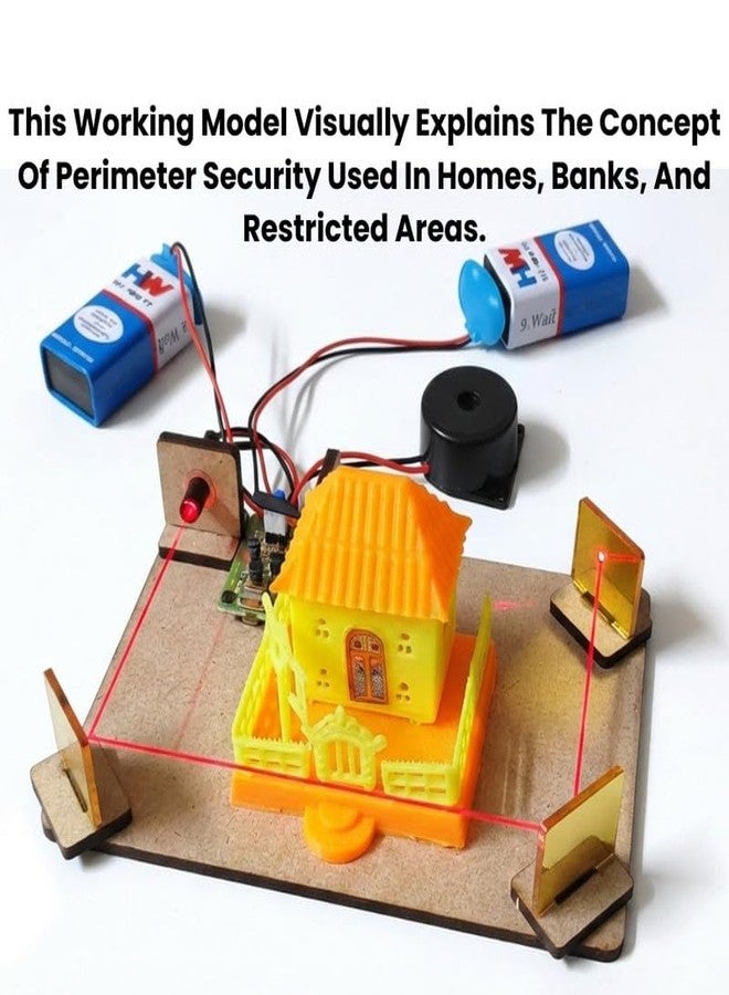 ERH India Science Project Working Model Laser Security Alarm System Experiment Ideas for School Exhibition Class 12 Students and School Kids STEM Learning Kit - Image 3