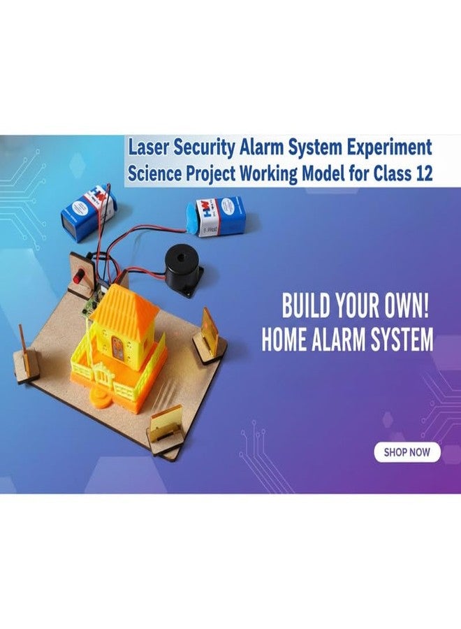 ERH India Science Project Working Model Laser Security Alarm System Experiment Ideas for School Exhibition Class 12 Students and School Kids STEM Learning Kit - Image 5