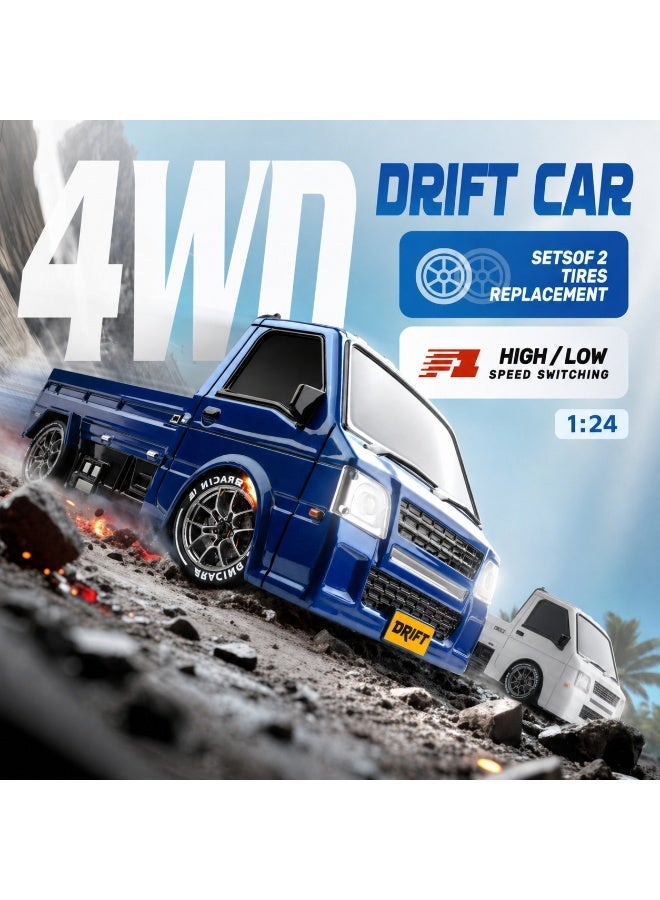 GOGA Drift RC Car 1:24 Scale – 4WD High-Speed Remote Control Racing Car with Flashing Lights, Dual Tires, USB Charging - Image 3