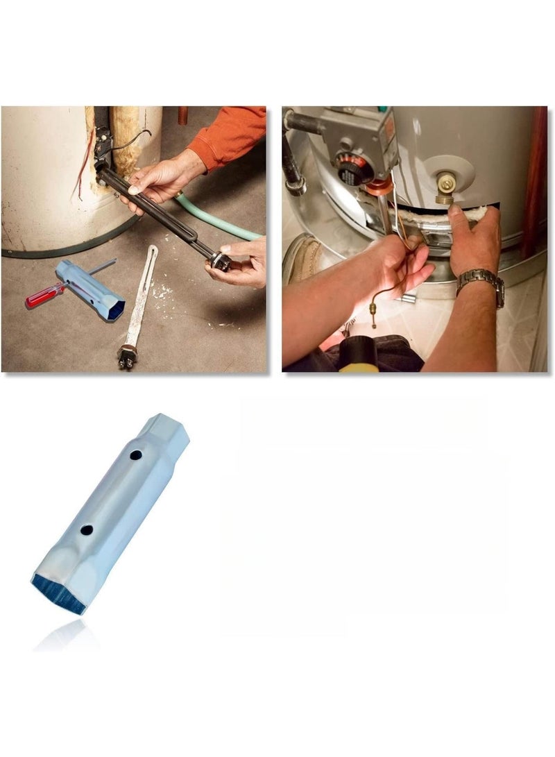 RV Water Heater Element Wrench, Dual Anode Rod Hex Wrench Socket Removal Tool 1-1/16 in x 1-1/2 in x 6 in,Residential Screw-In Water Heater Element Wrench, Multi, Single Unit - Image 2