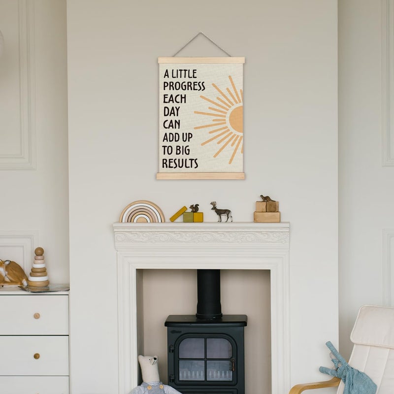 Supwhd Positive Affirmations Wall Decor, Inspirational Add Up to Big Results Office Wall Art, Motivational Quotes Wall Art for Office Classroom Home, 12x16 - Image 3