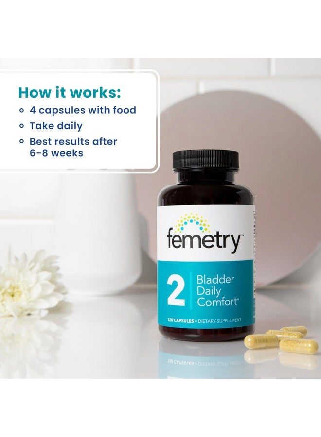 LifeSeasons Femetry Bladder Daily Comfort - Soothes Irritation - Supports Healthy Inflammatory & Histamine Response - Promotes Bladder Lining Health - Interstitial Cystitis - 120 Capsules - Image 3
