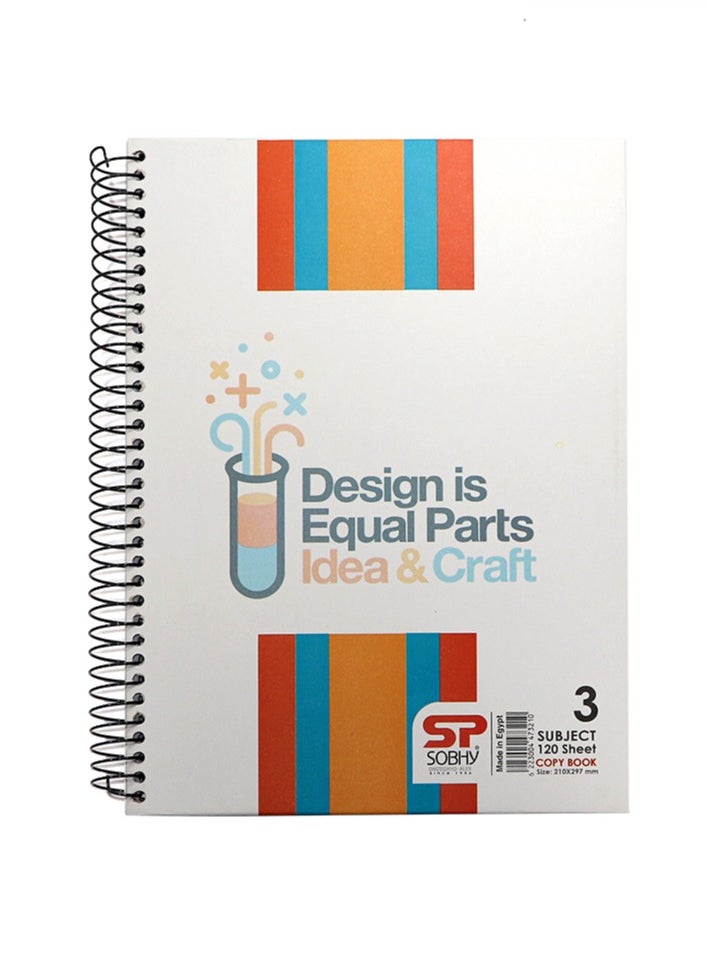 Generic - A4 Hard Cover Wire Sketch Book (3 SUB) (120 Sheets) - Image 1