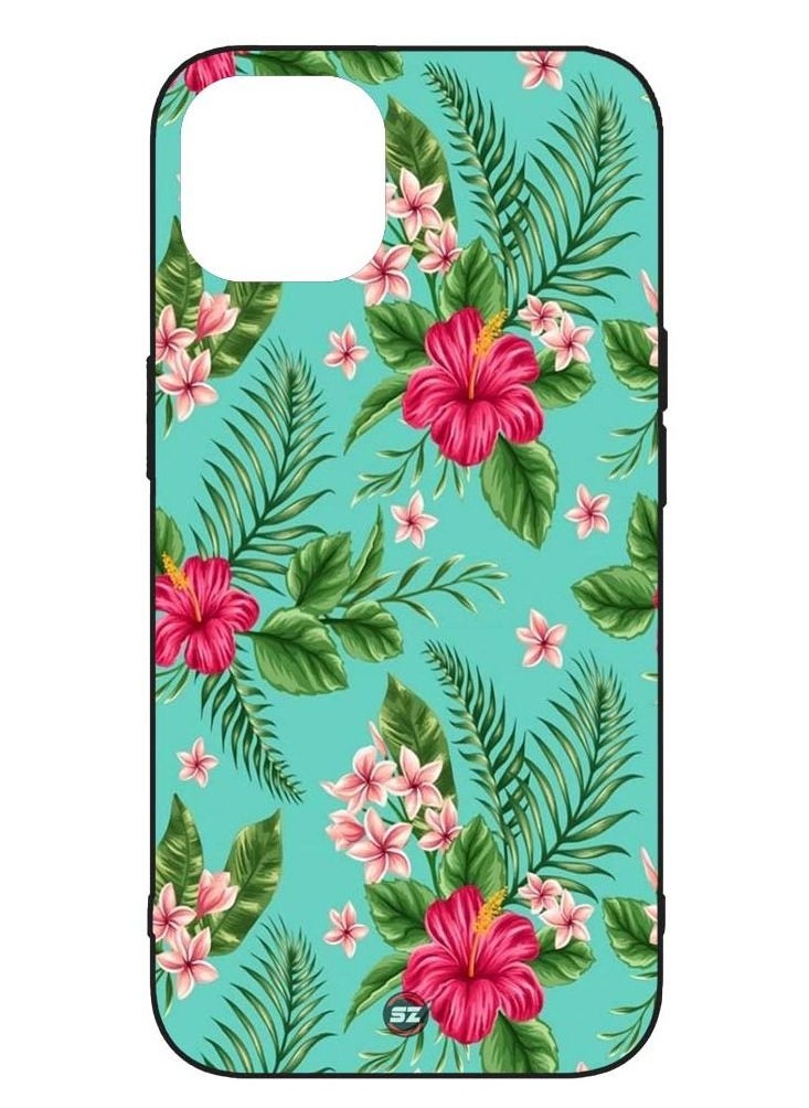 Service Zone Protective Printed Mobile Cover Beautiful Colouring Flowers with Blue Background For Apple iPhone 11 Pro  - Image 1