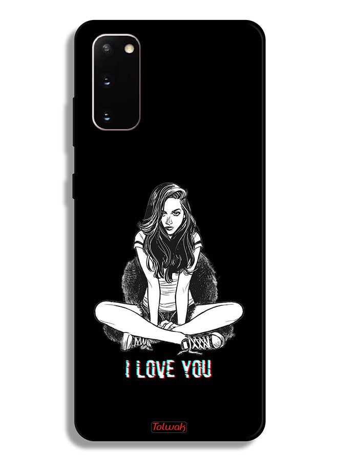 Tolwak Samsung Galaxy S20 5G Protective Case Cover I Love You Art  - Image 2